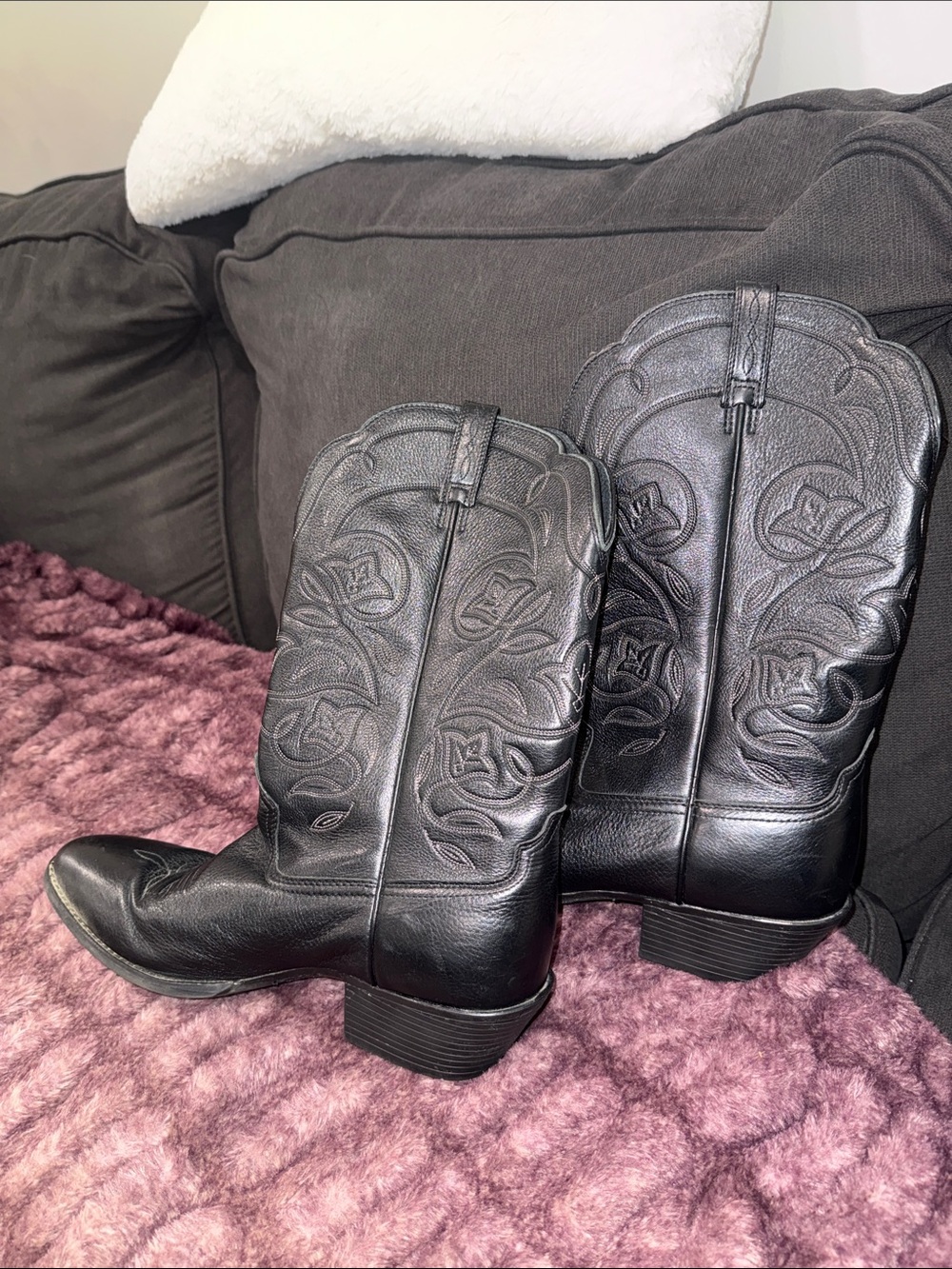 “ARIAT” men’s legend black leather western boots, sz 12